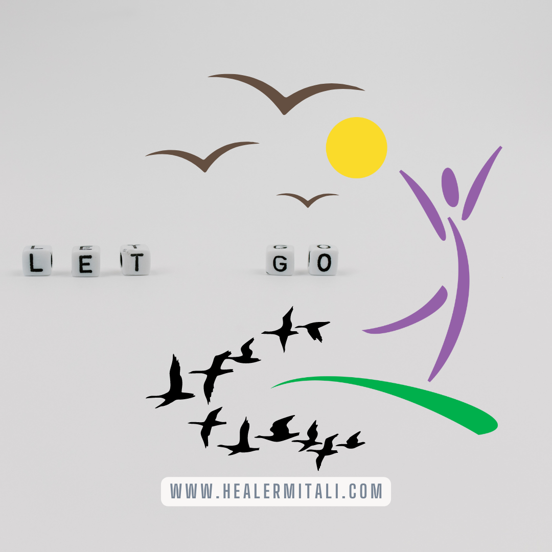 let go, be free from the burden of grudge and hurt