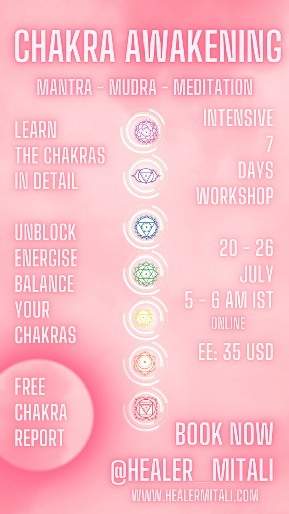 Online workshop on chakra awakening